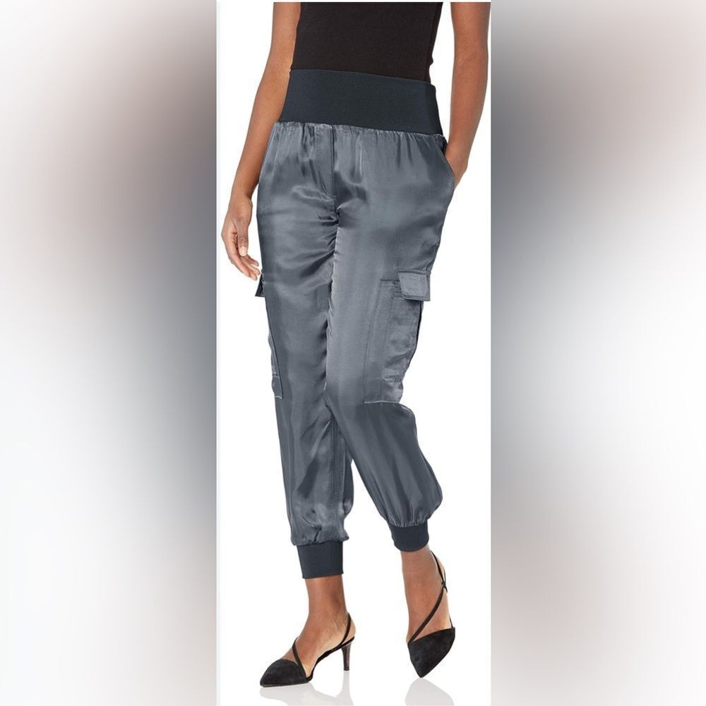 Cinq à Sept Giles Twill Cargo Joggers blue XS